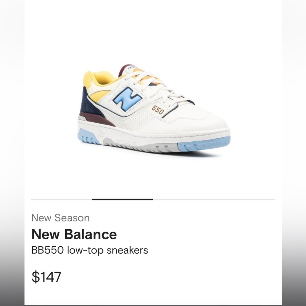 NB 550LT Blue Yellow